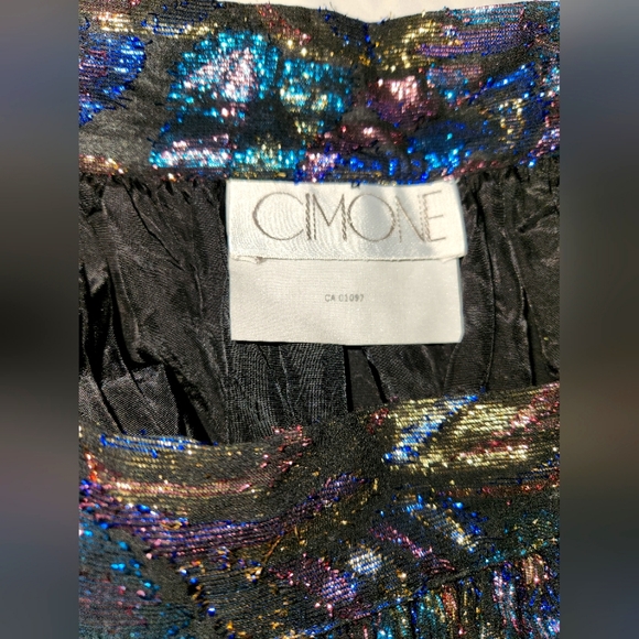 Vintage CIMONE 90's Metallic Skirt - Picture 4 of 8